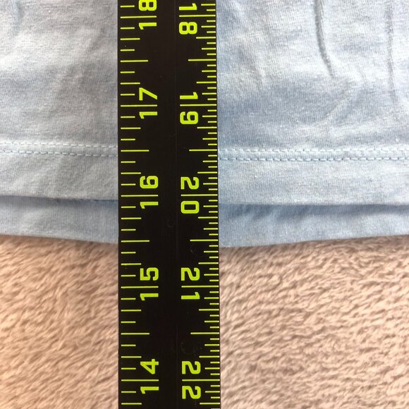 Champion Mens T-Shirt Medium Light Blue Athletic Short Sleeve Casual Graphic Tee - Picture 5 of 7